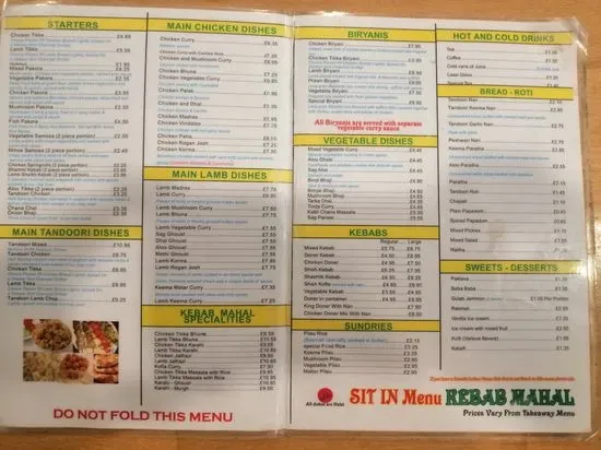 Menu 2