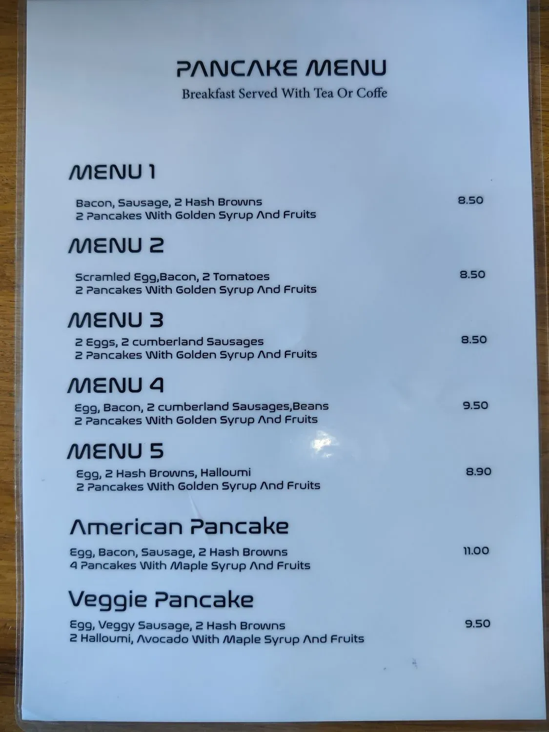 Menu 1