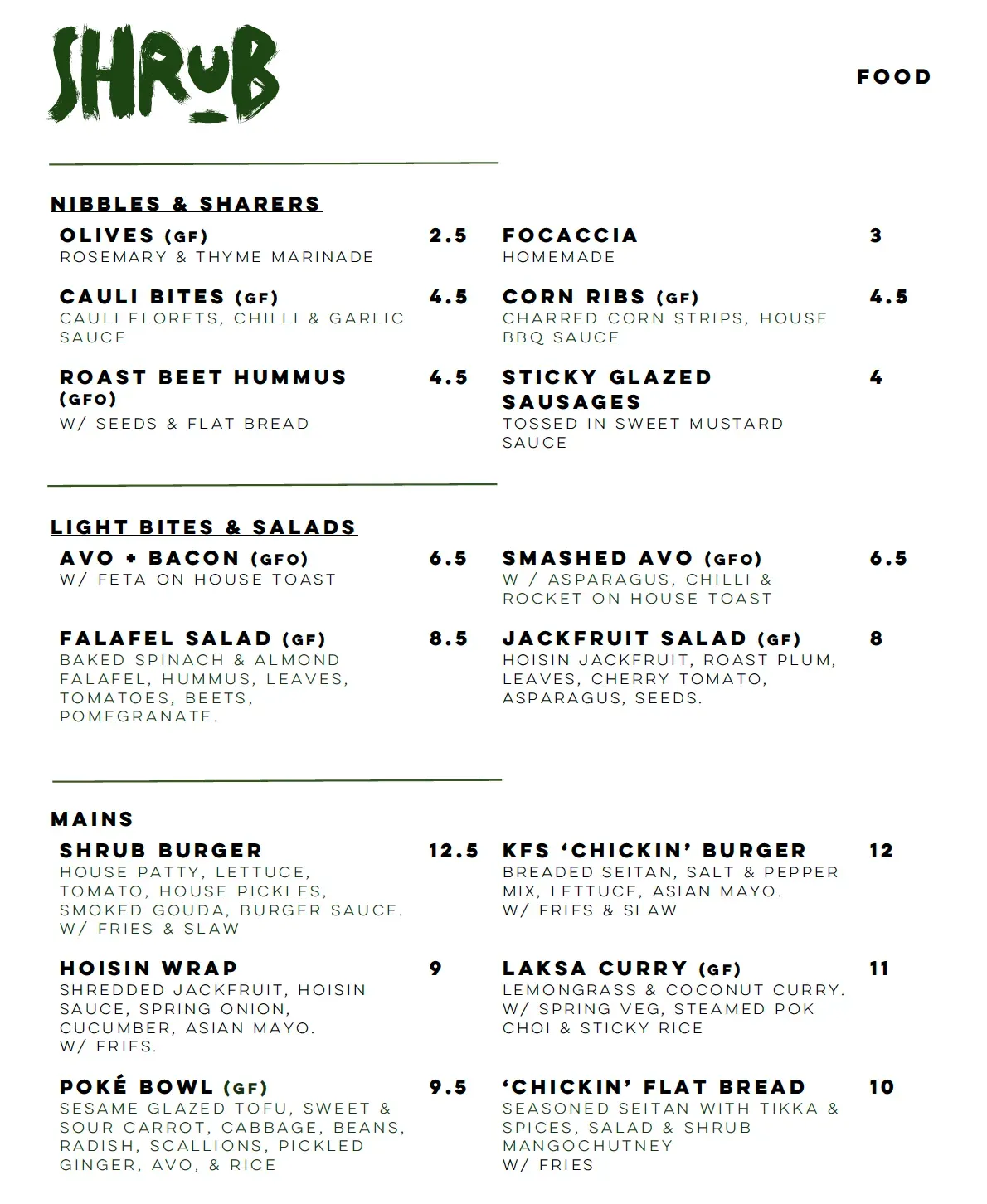 Menu 1