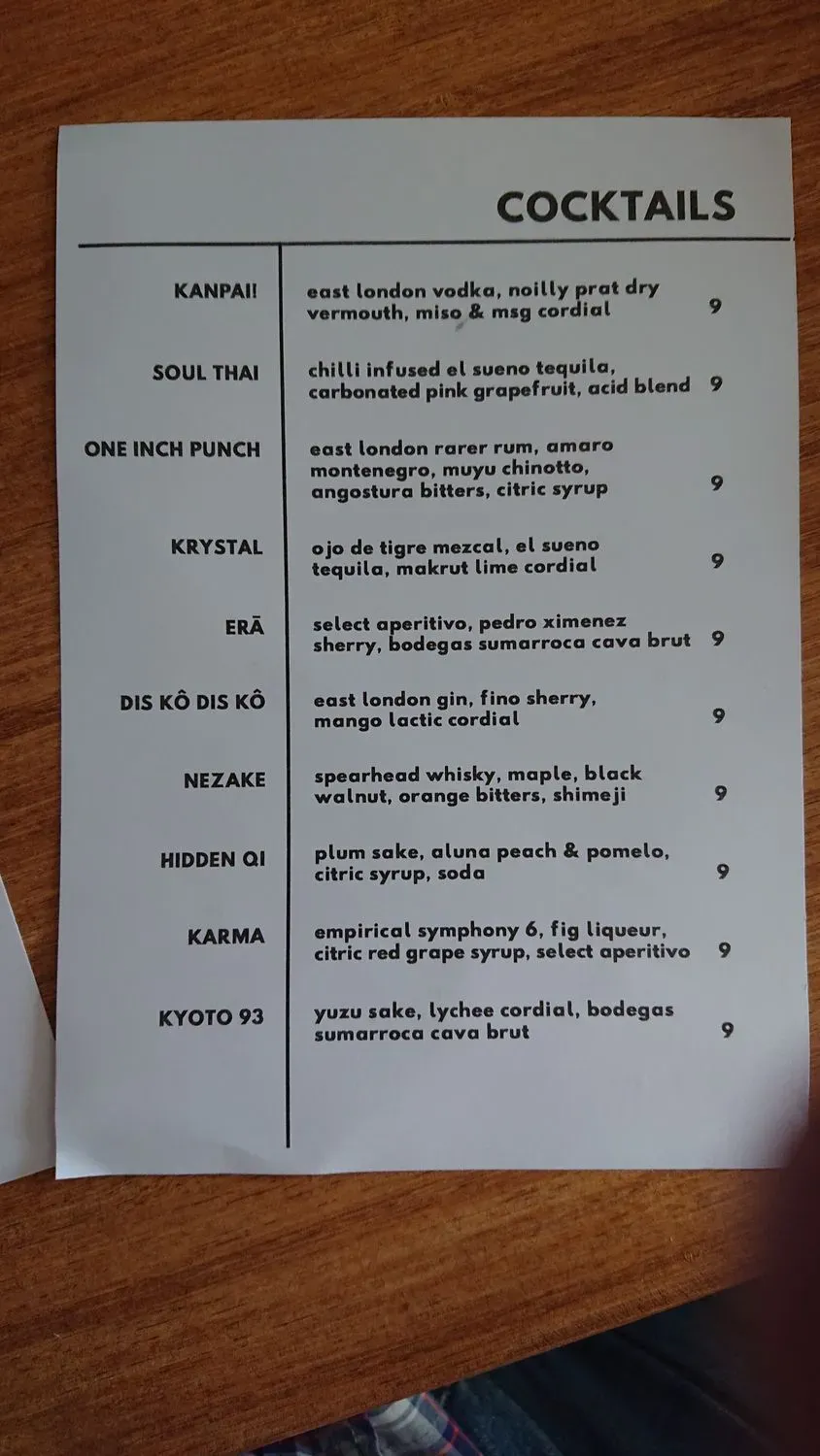 Menu 2