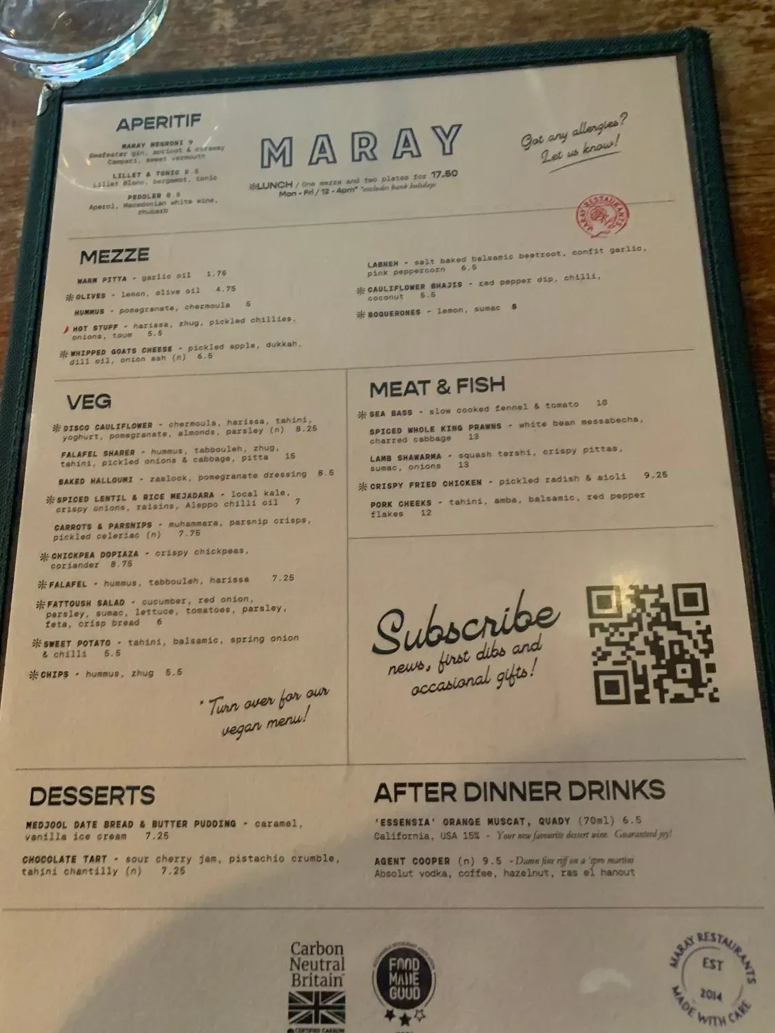 Menu 1