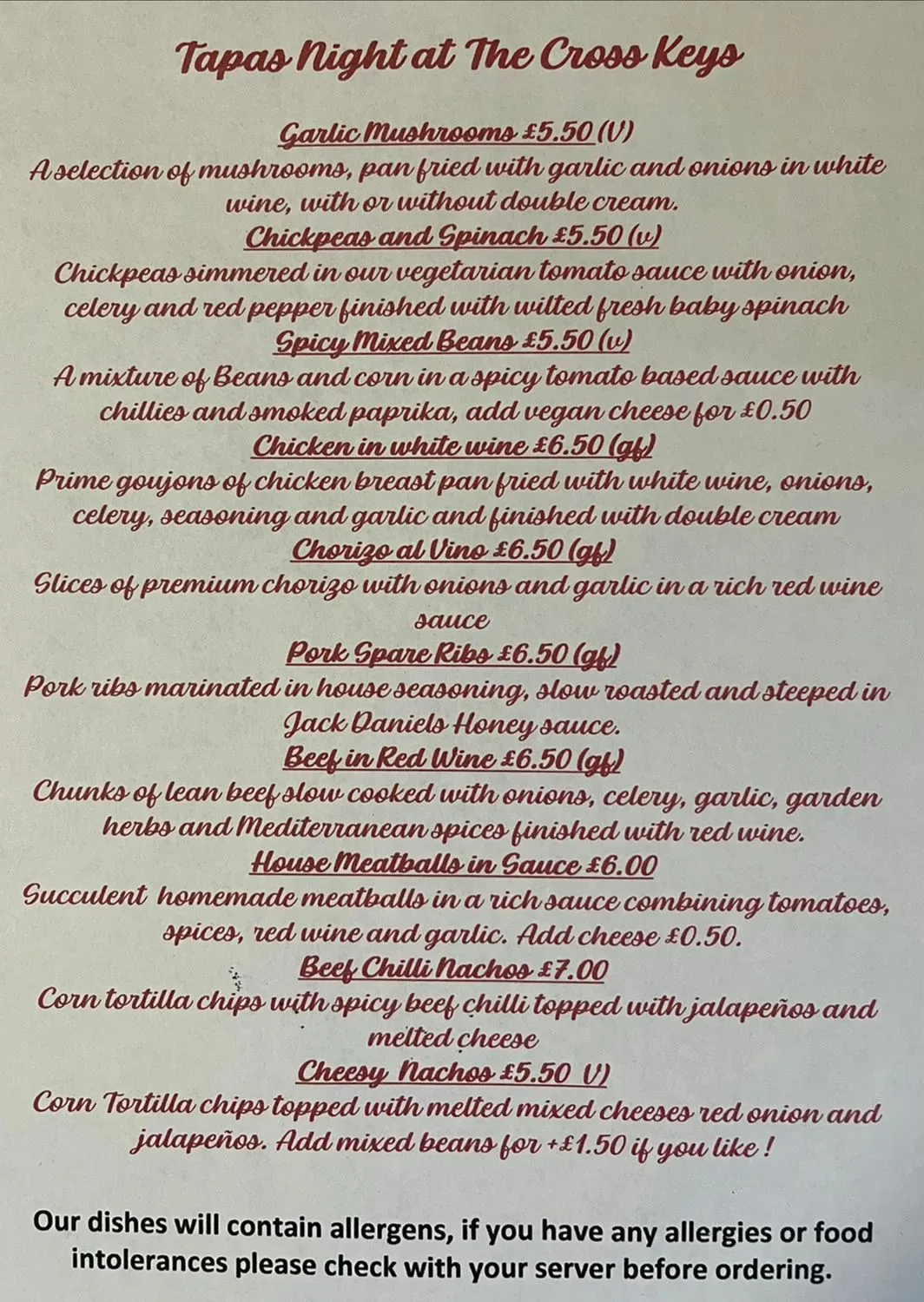 Menu 1