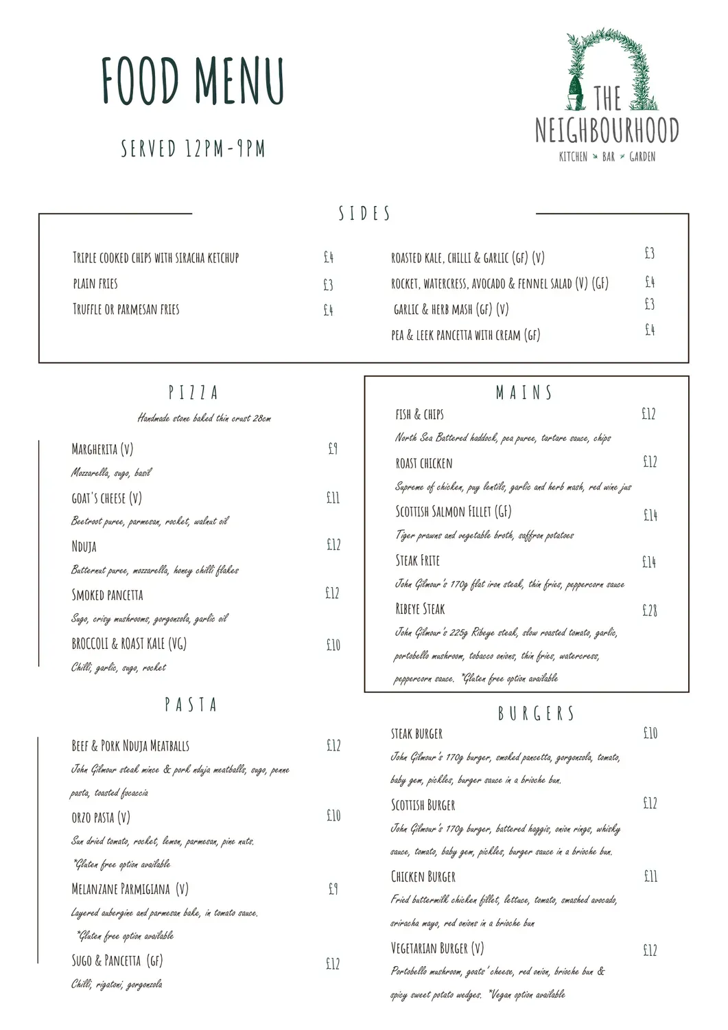 Menu 2