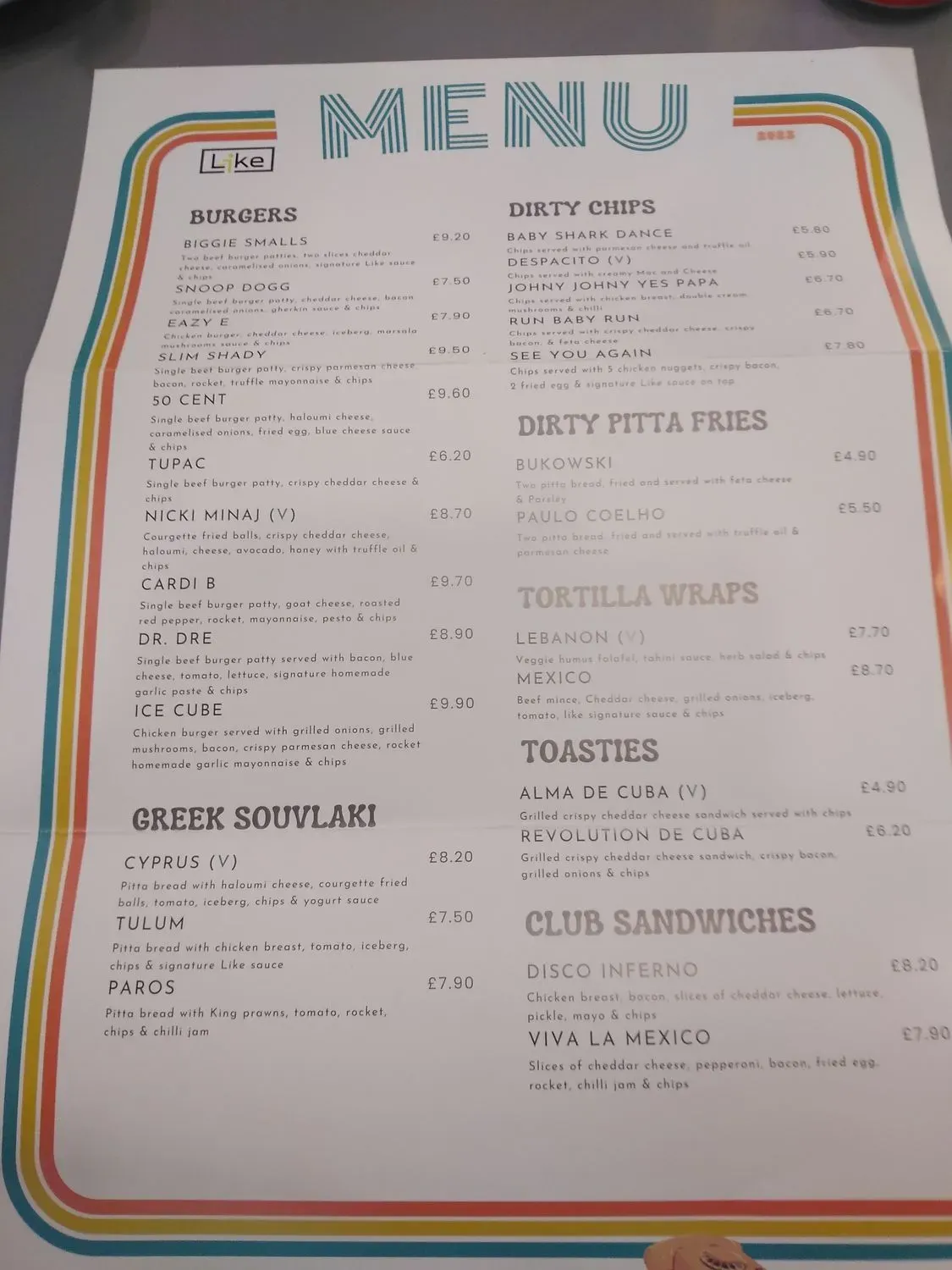 Menu 2