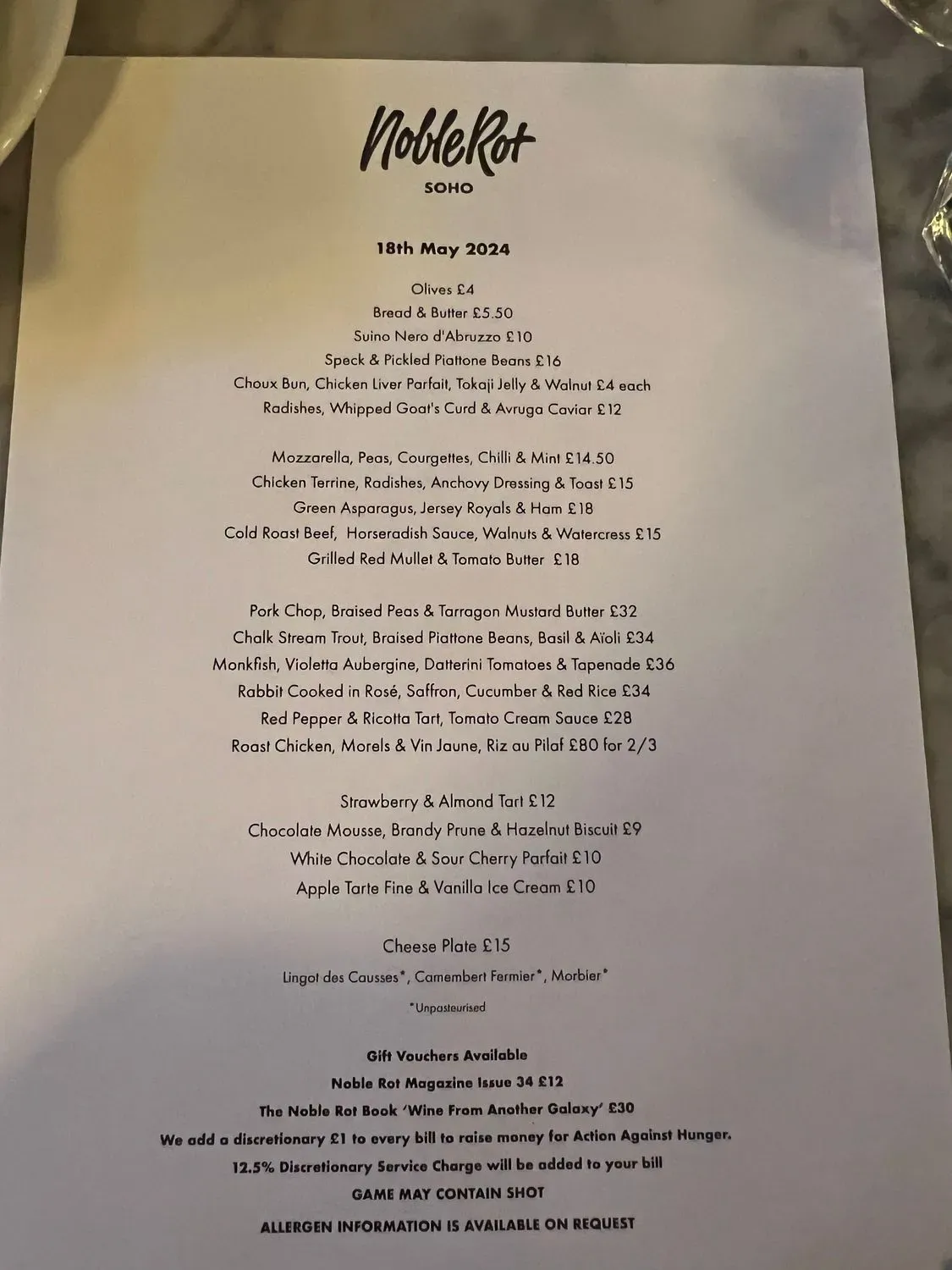 Menu 6