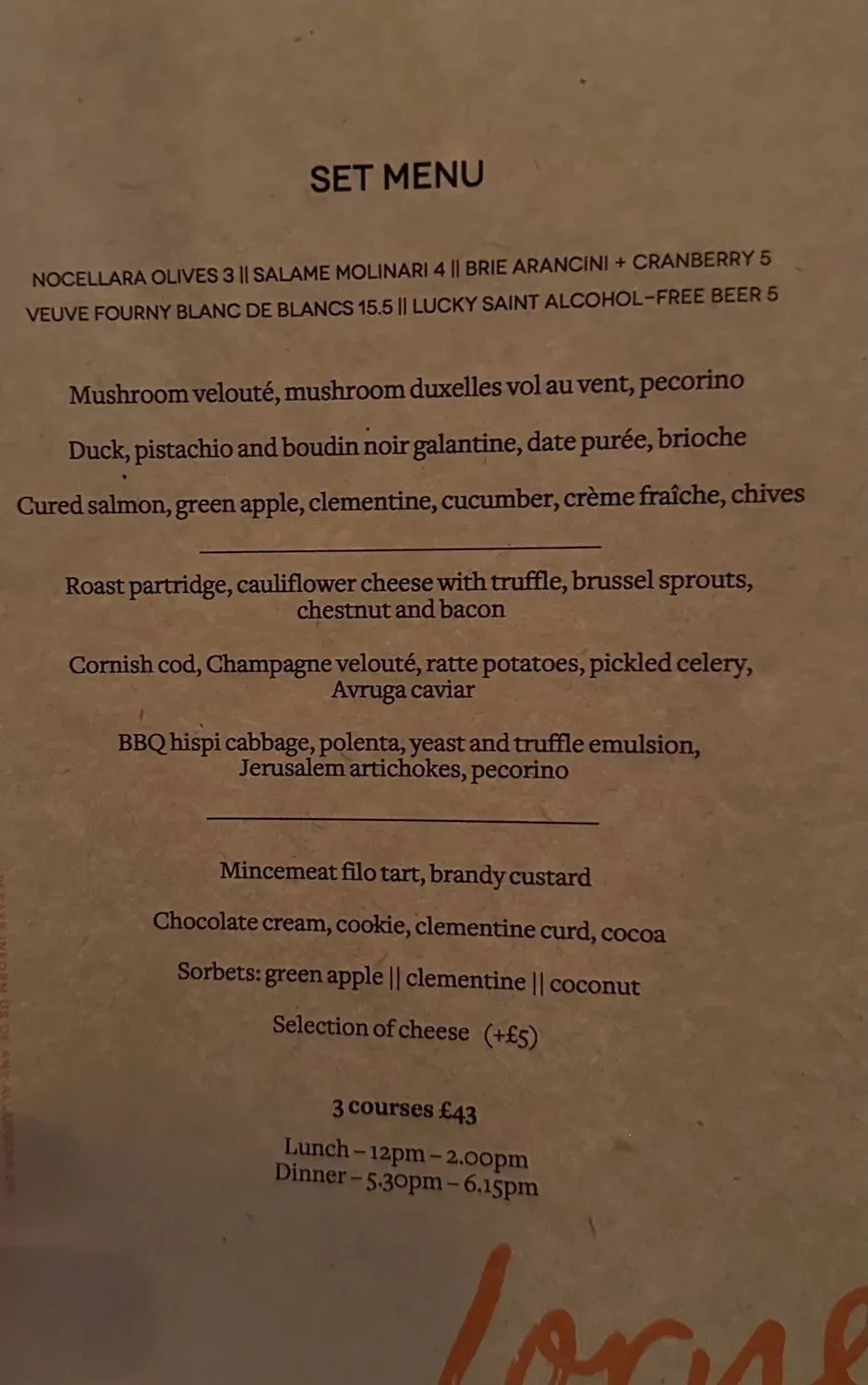 Menu 1