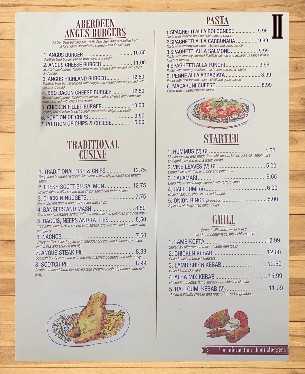 Menu 1