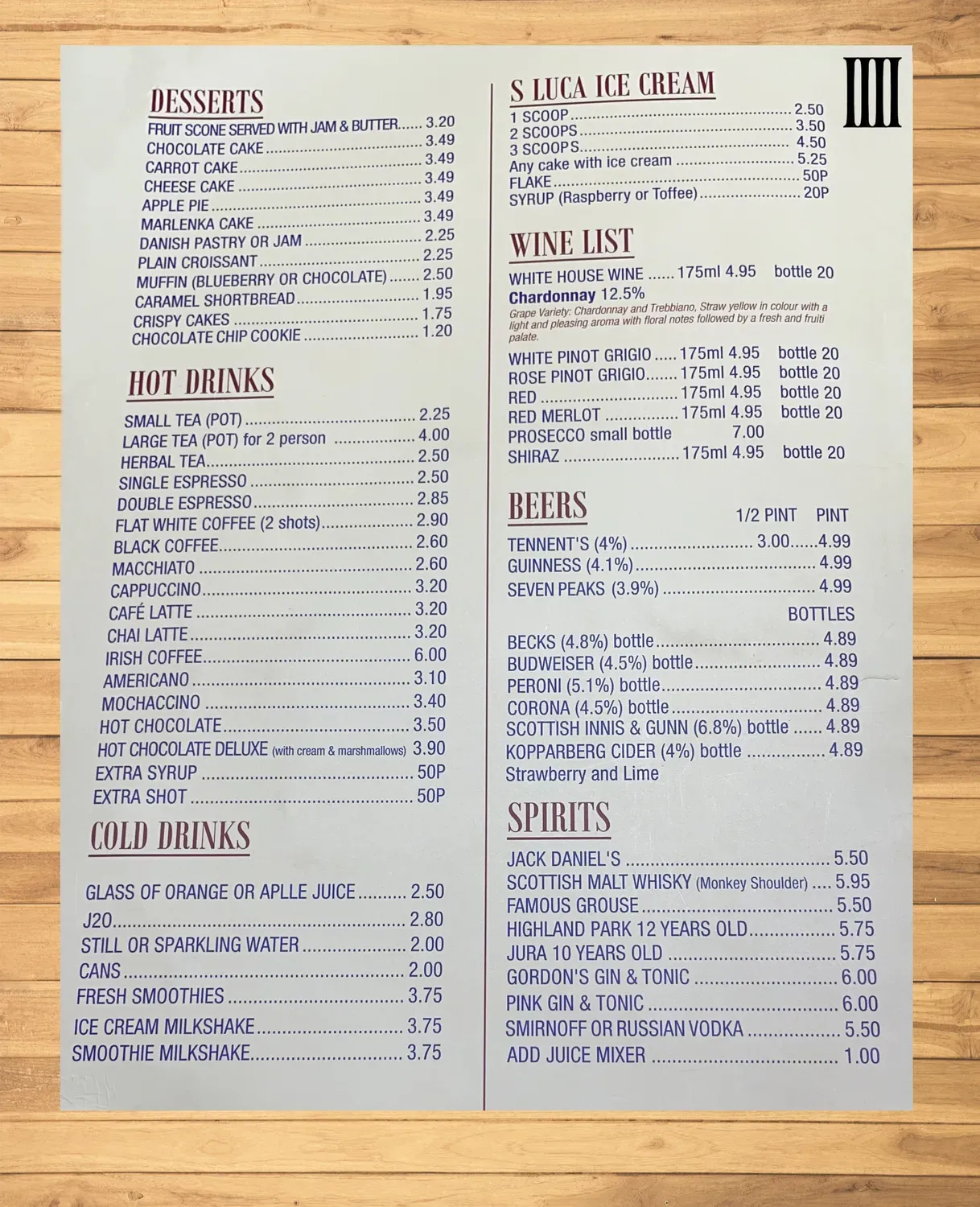 Menu 2