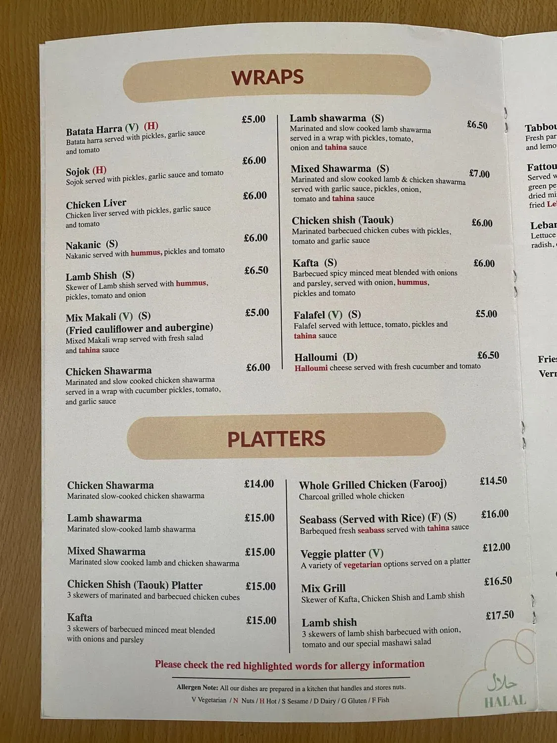 Menu 2