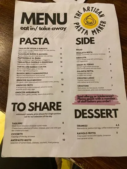 Menu 1