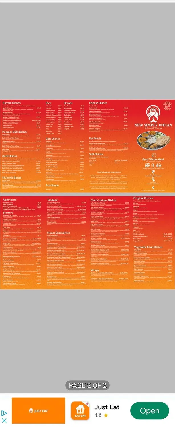 Menu 2