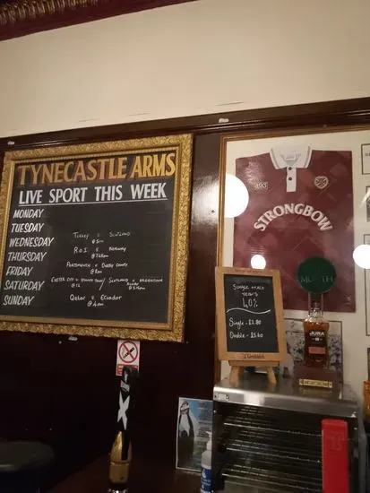 The Tynecastle Arms Menu | Edinburgh | Checkle