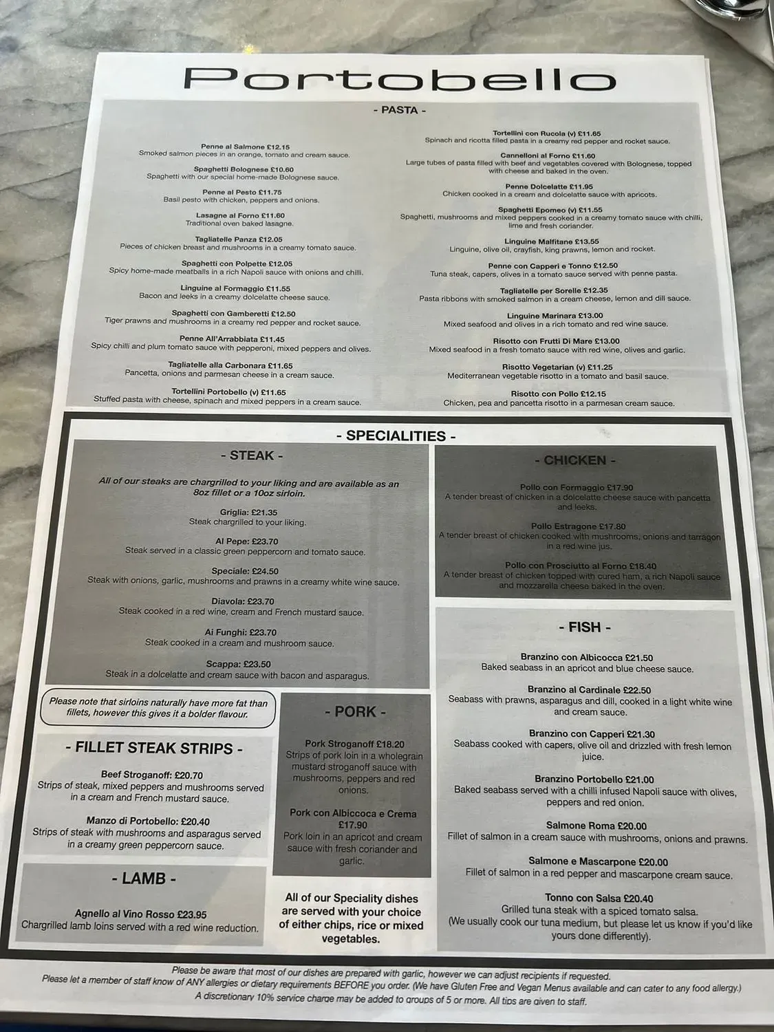 Menu 1