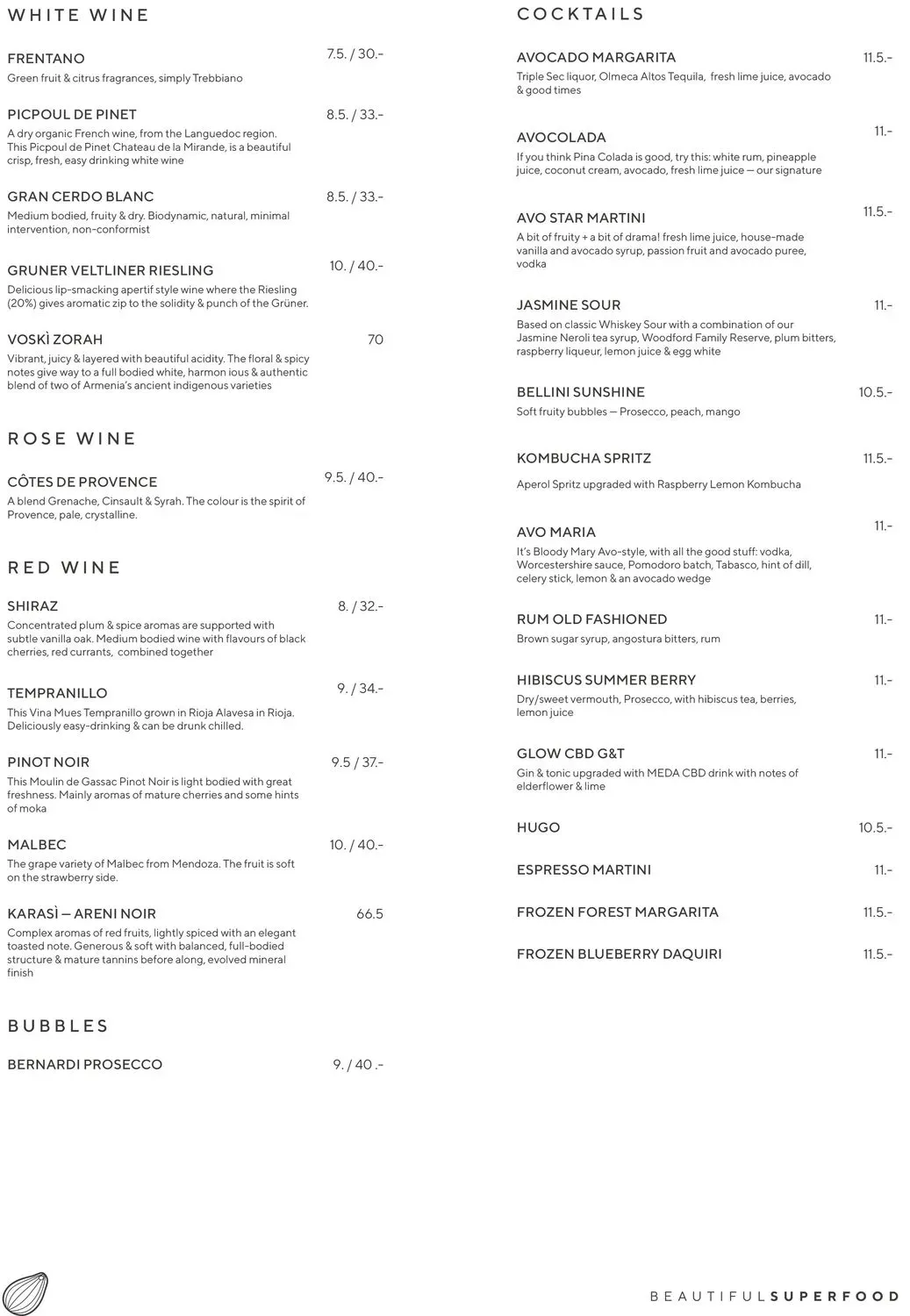 Menu 2