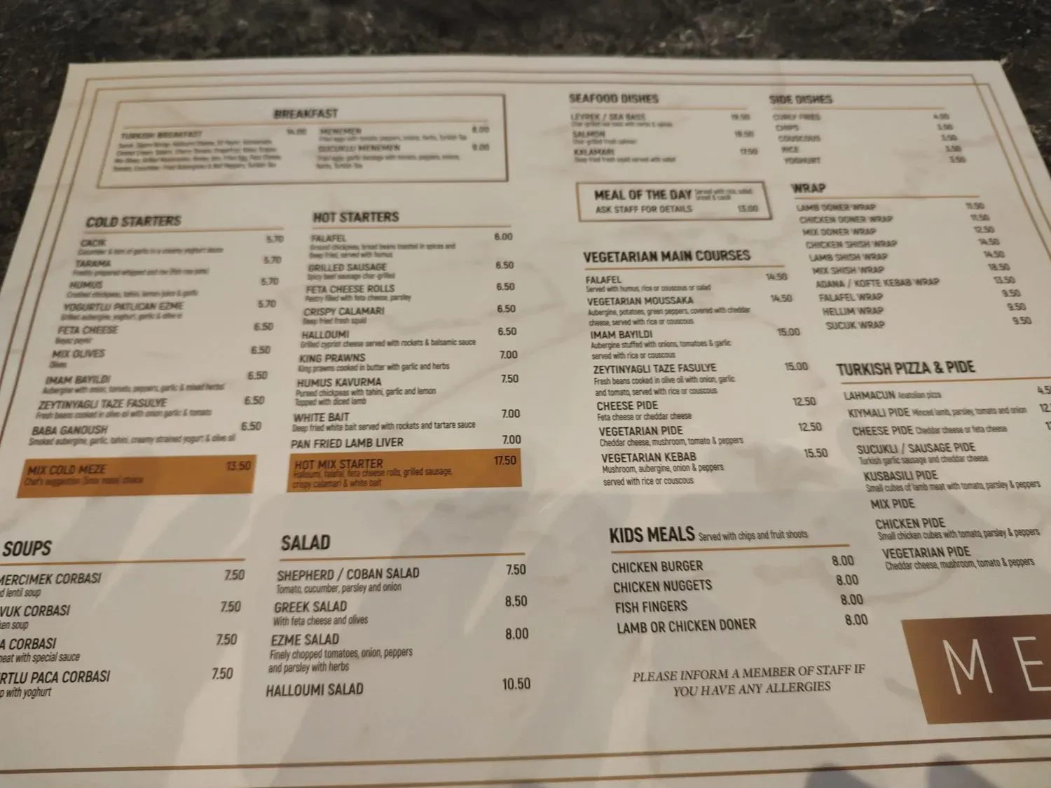 Menu 1