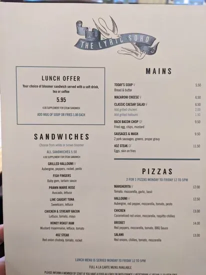 Menu 2