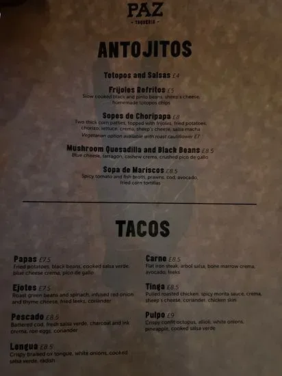 Menu 1