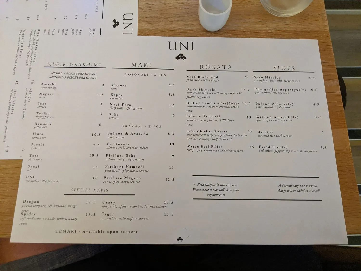 Menu 1