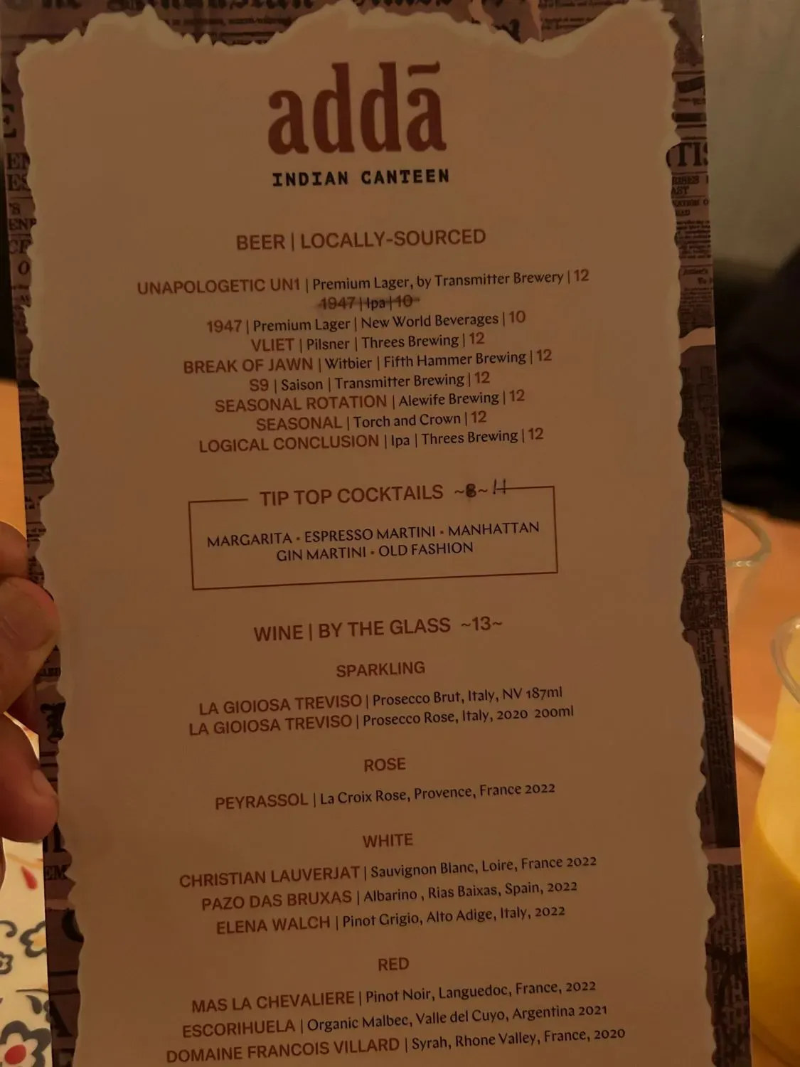 Menu 5