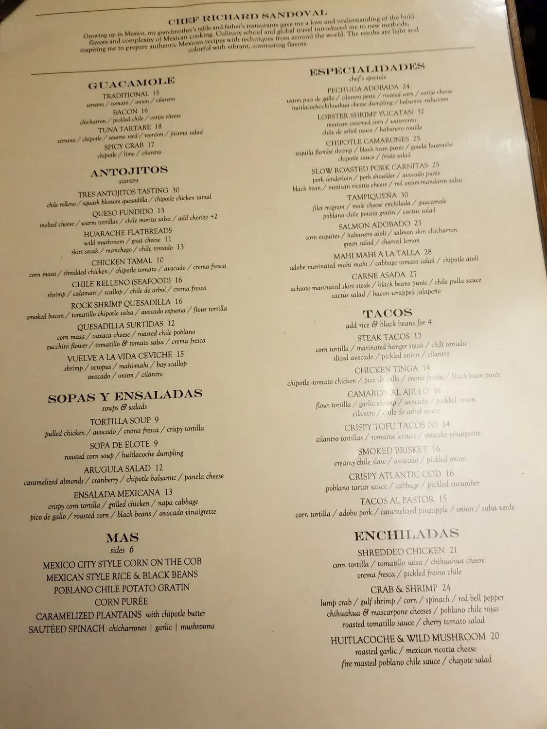 Menu 5