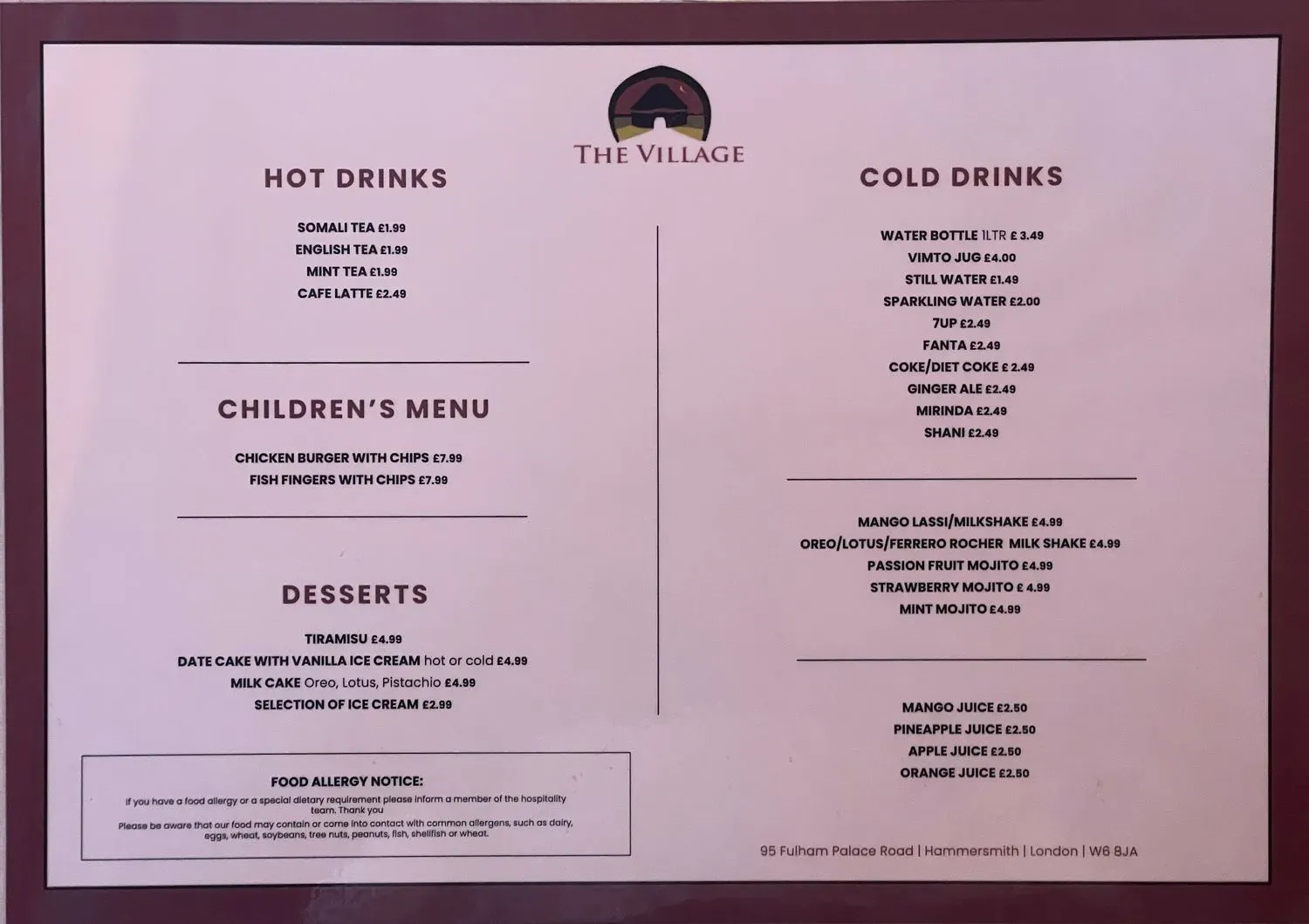 Menu 1