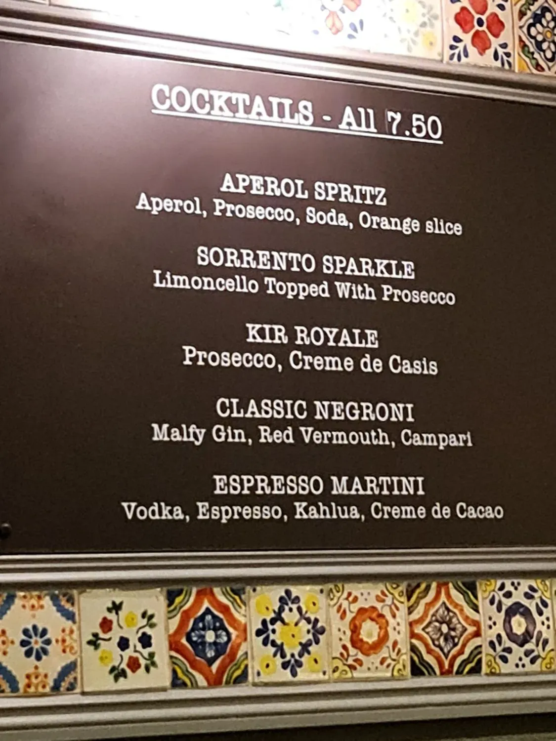 Menu 1