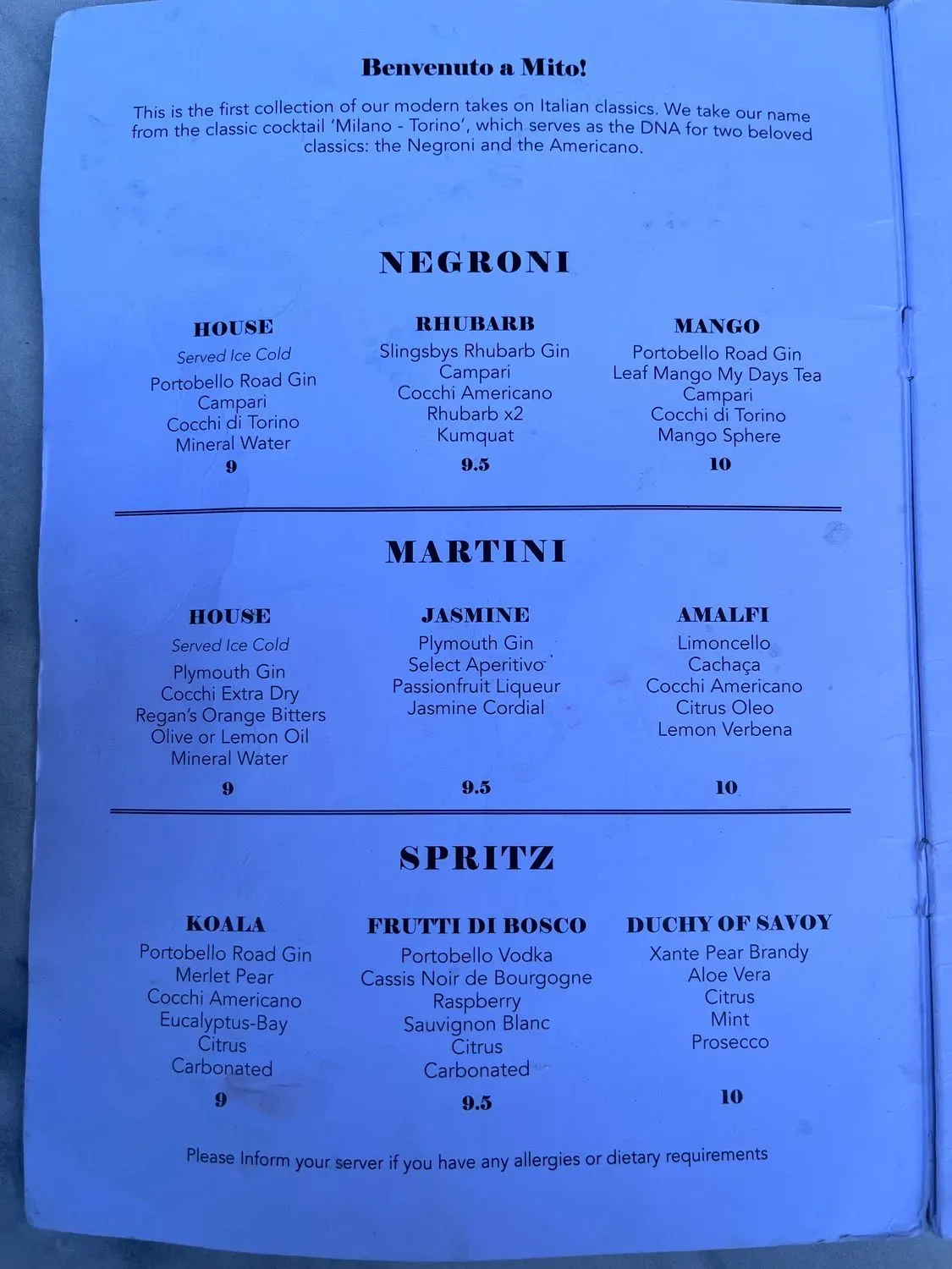 Menu 1