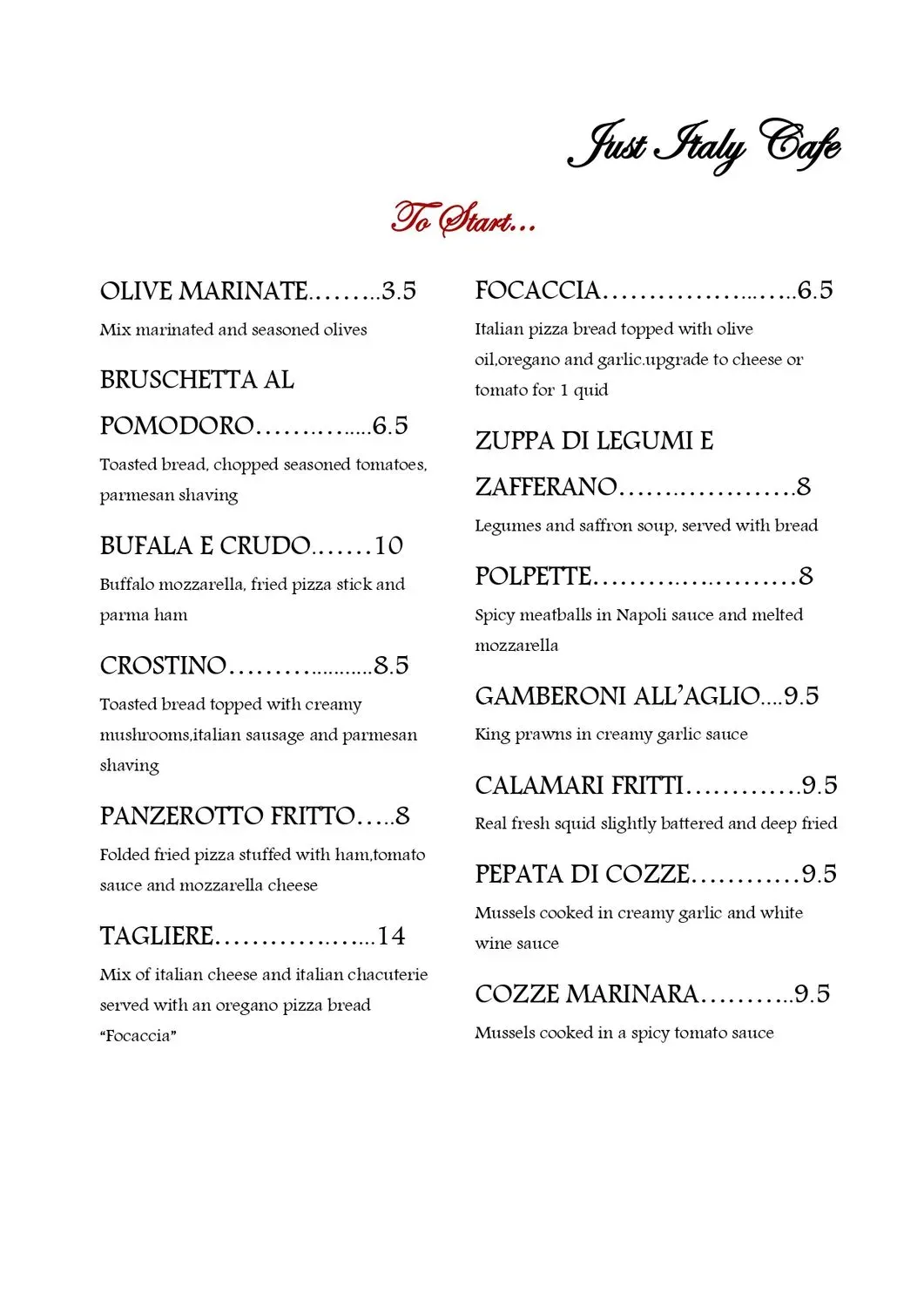 Menu 2