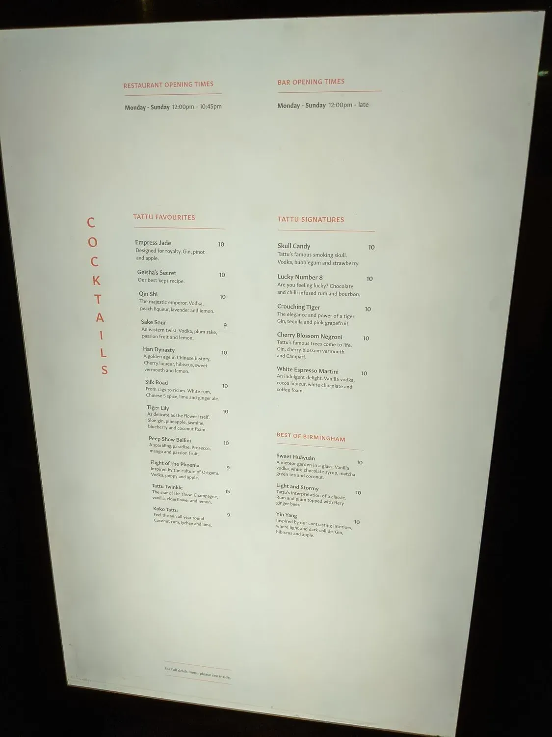 Menu 2