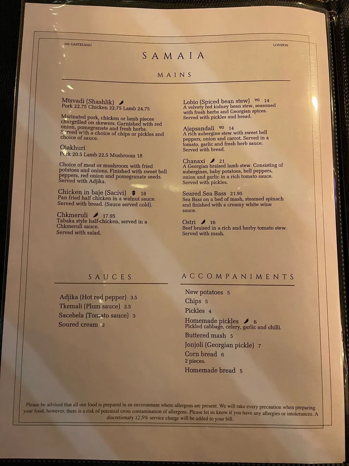 Menu 1