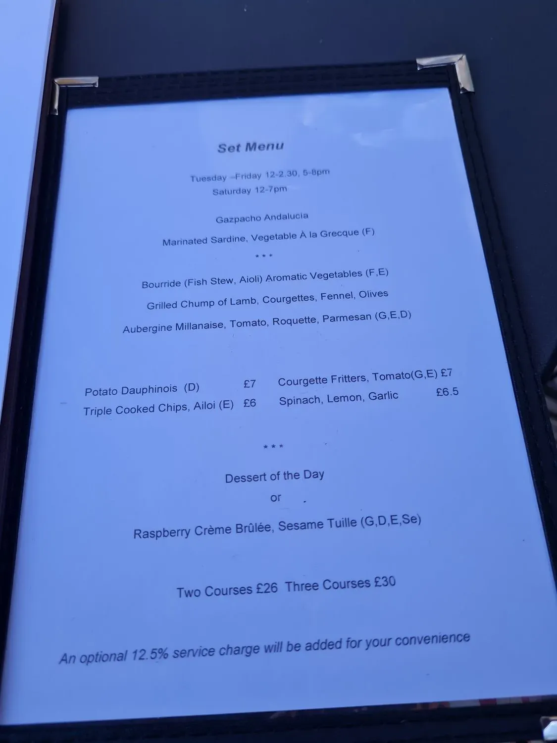 Menu 3