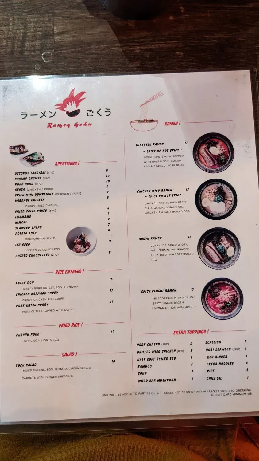 Menu 1