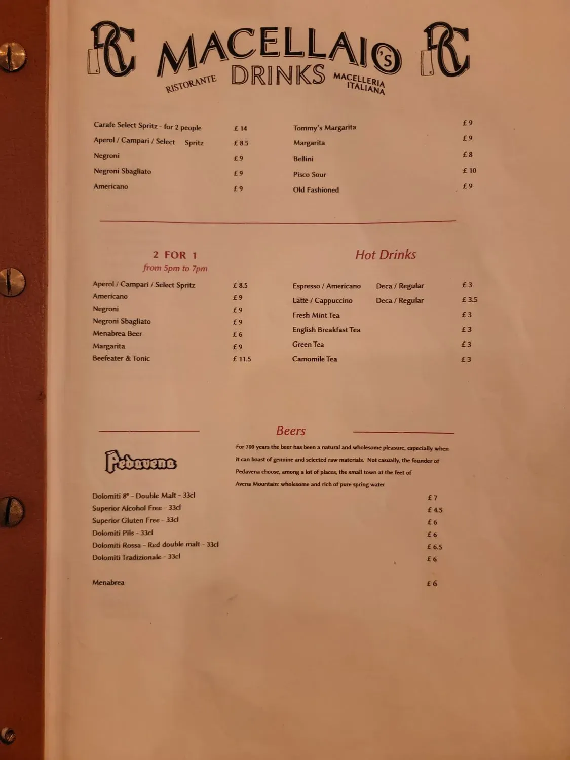 Menu 2