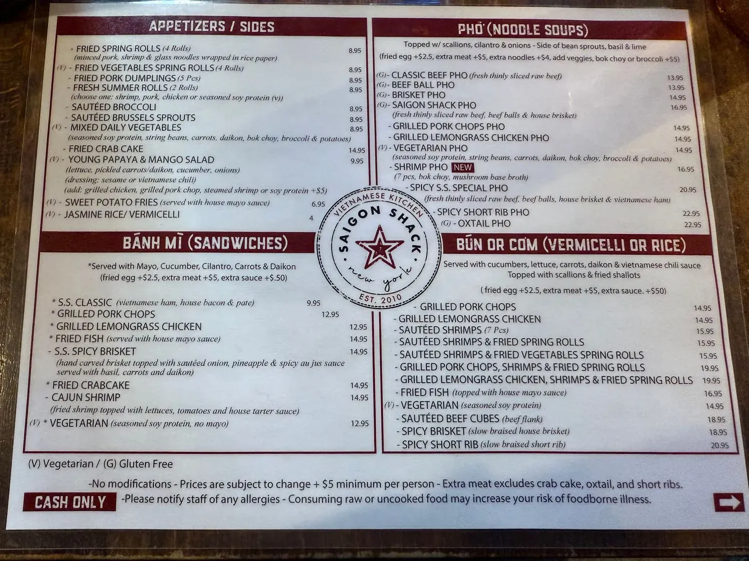 Menu 5