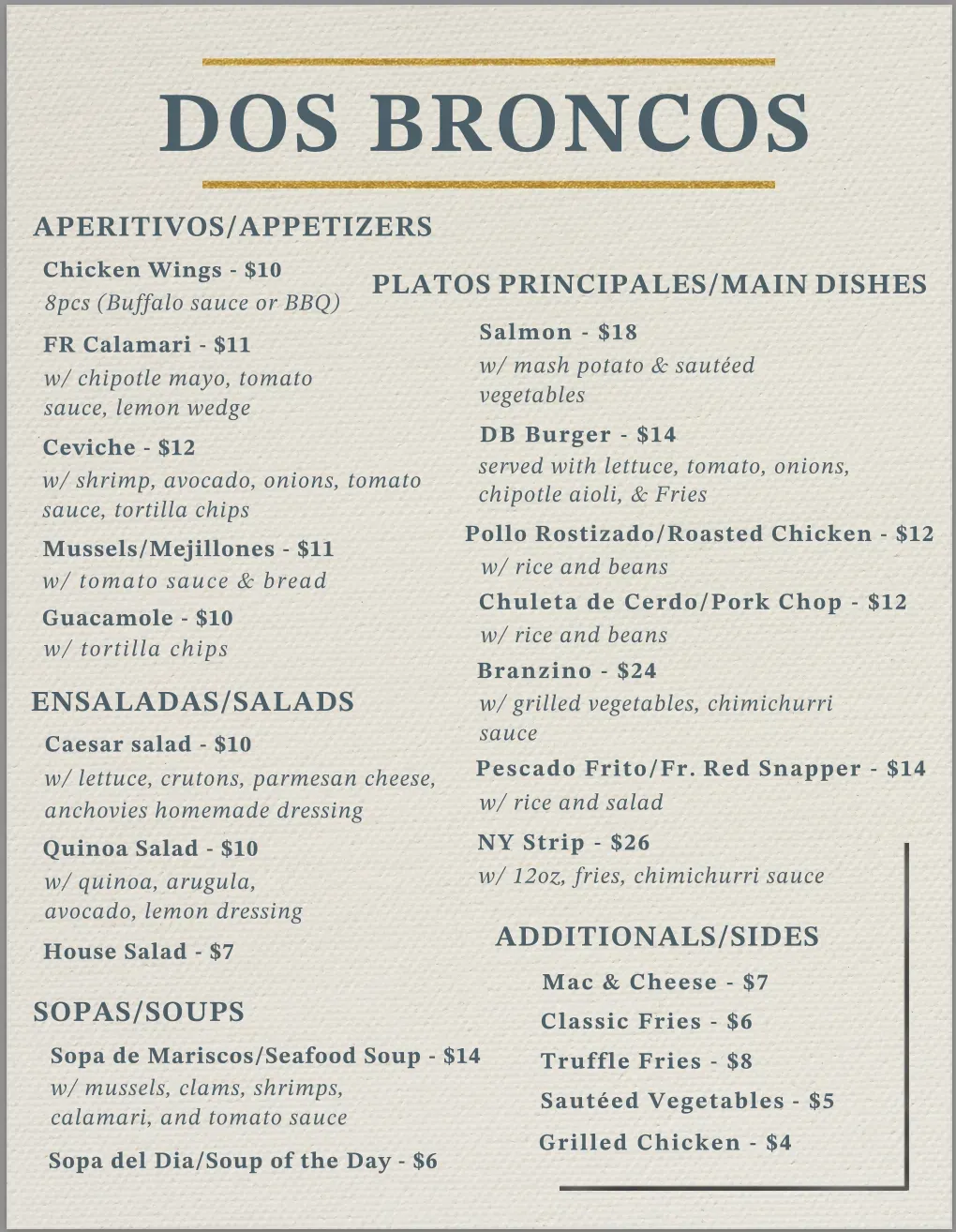 Menu 2