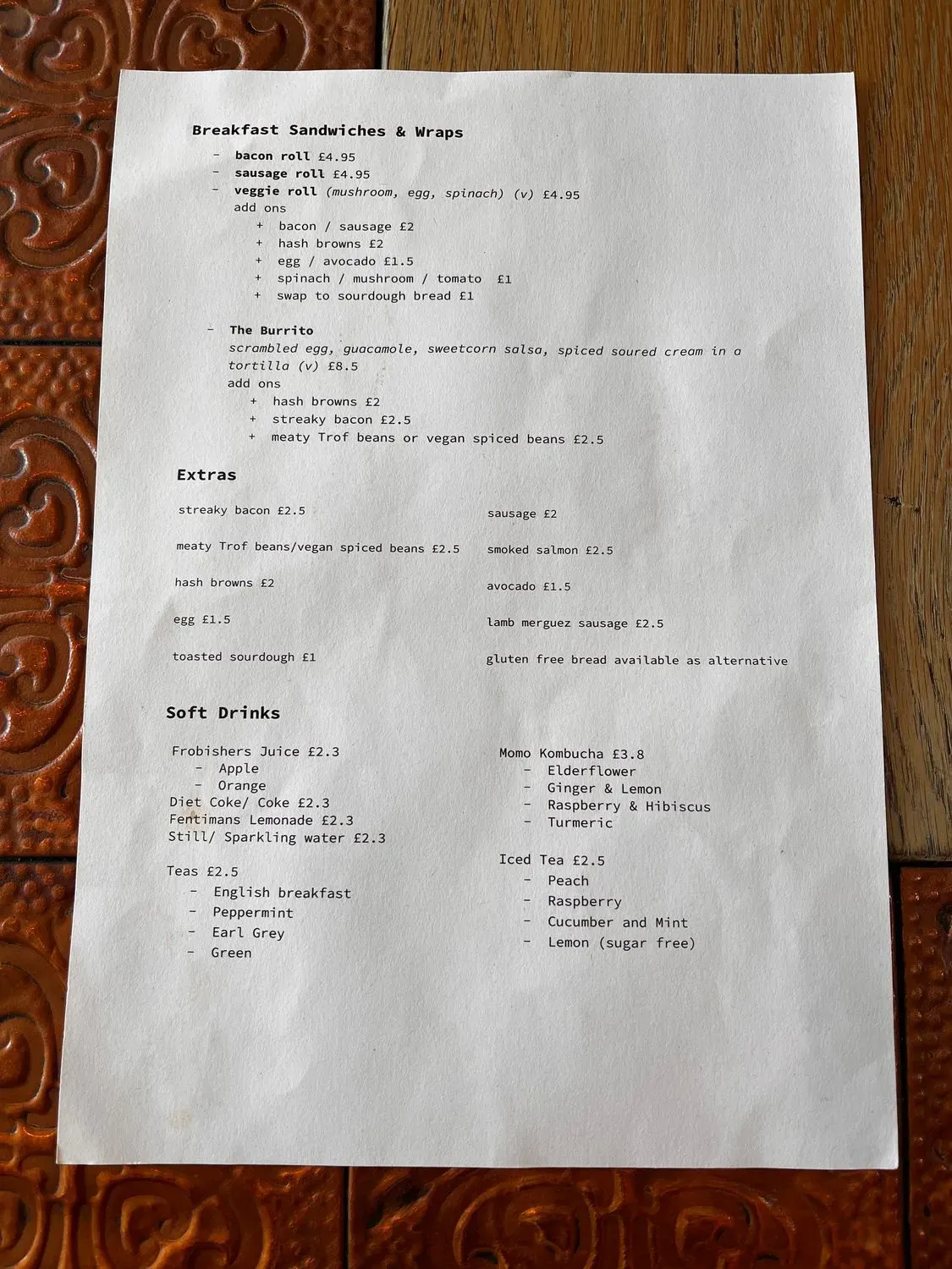 Menu 1