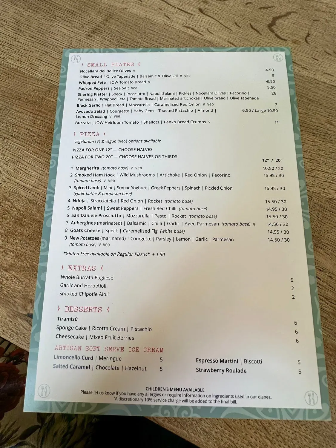 Menu 1