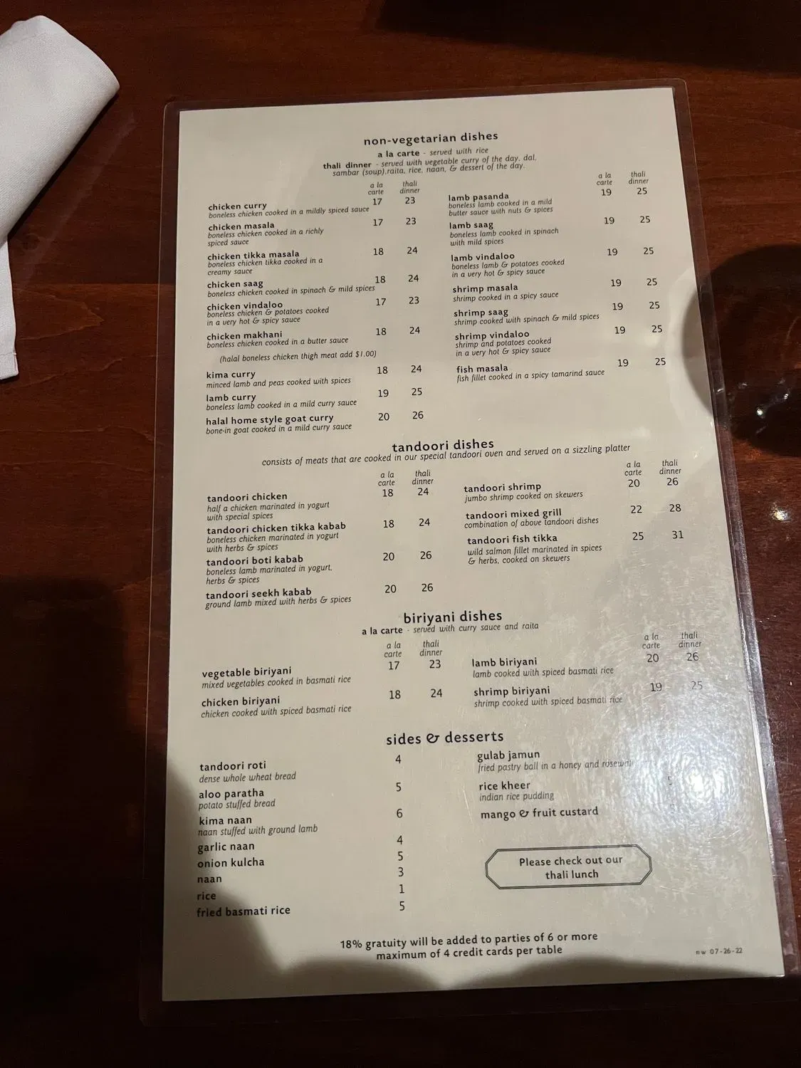 Menu 6