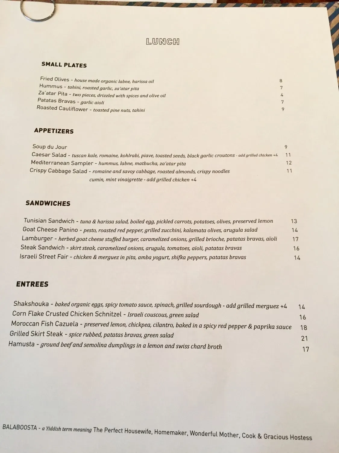 Menu 4