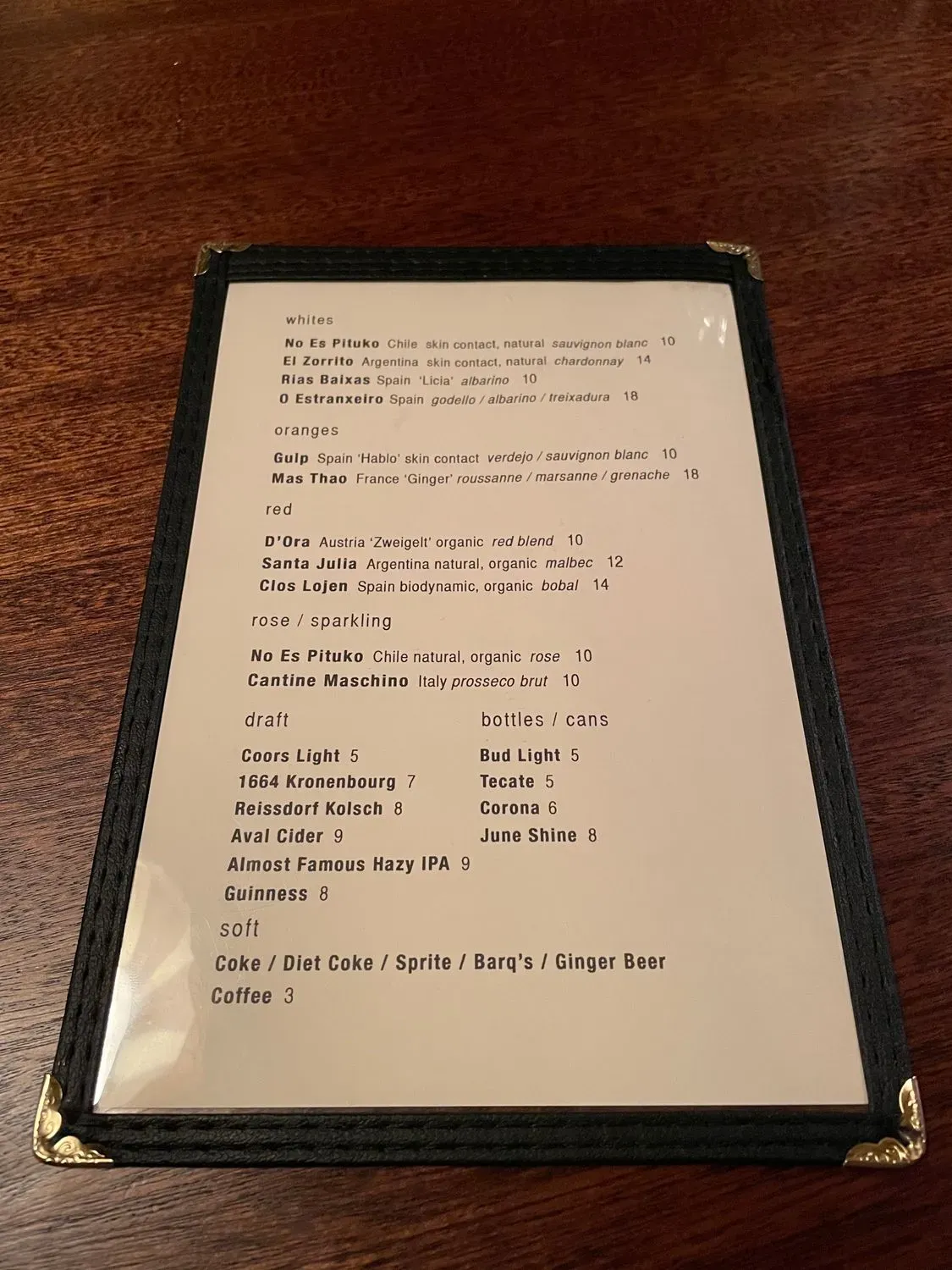 Menu 5