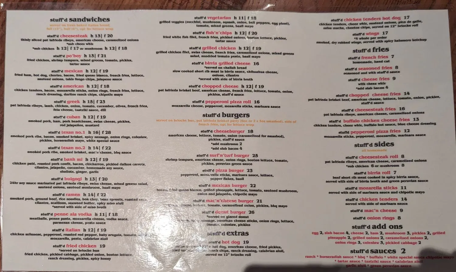 Menu 5