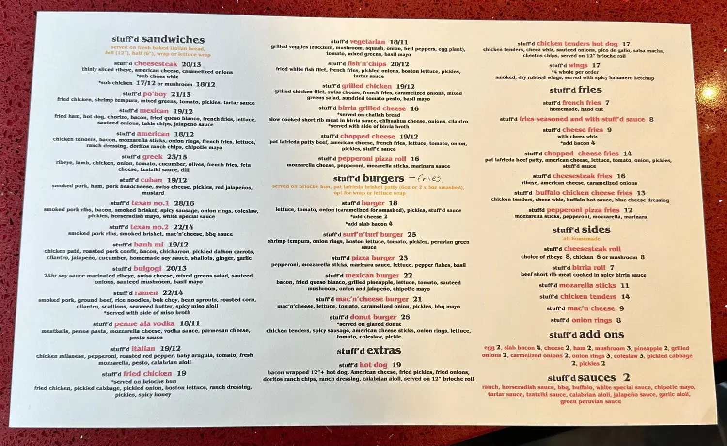 Menu 2