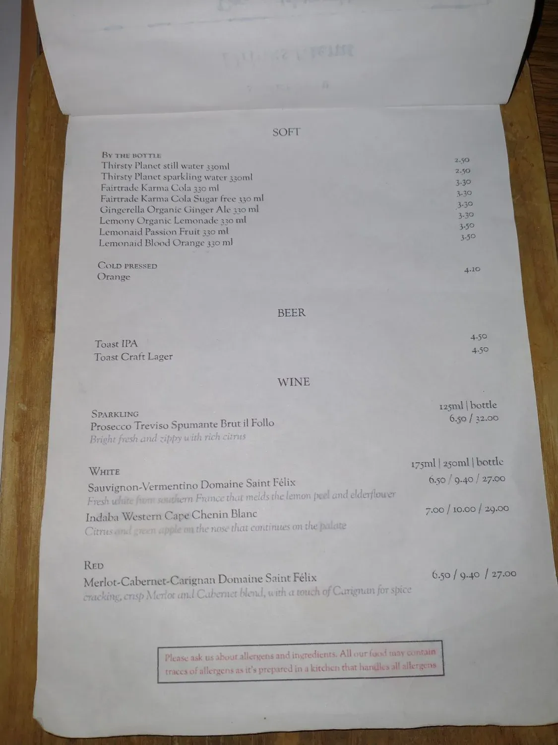 Menu 2