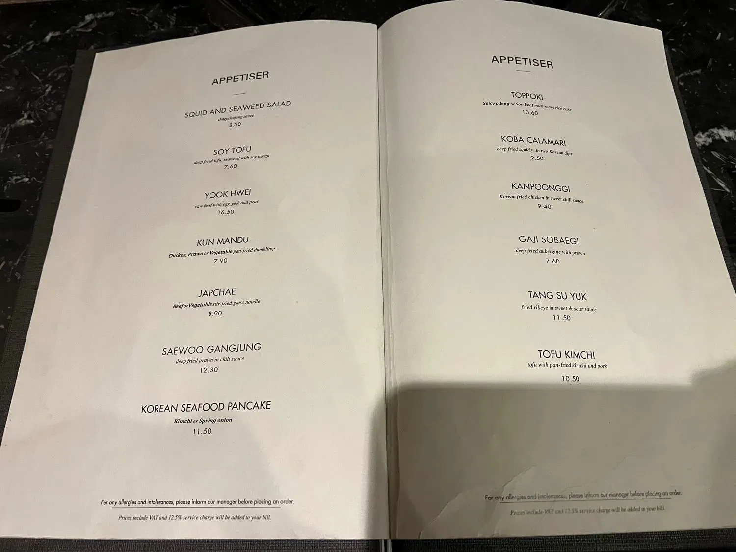 Menu 1