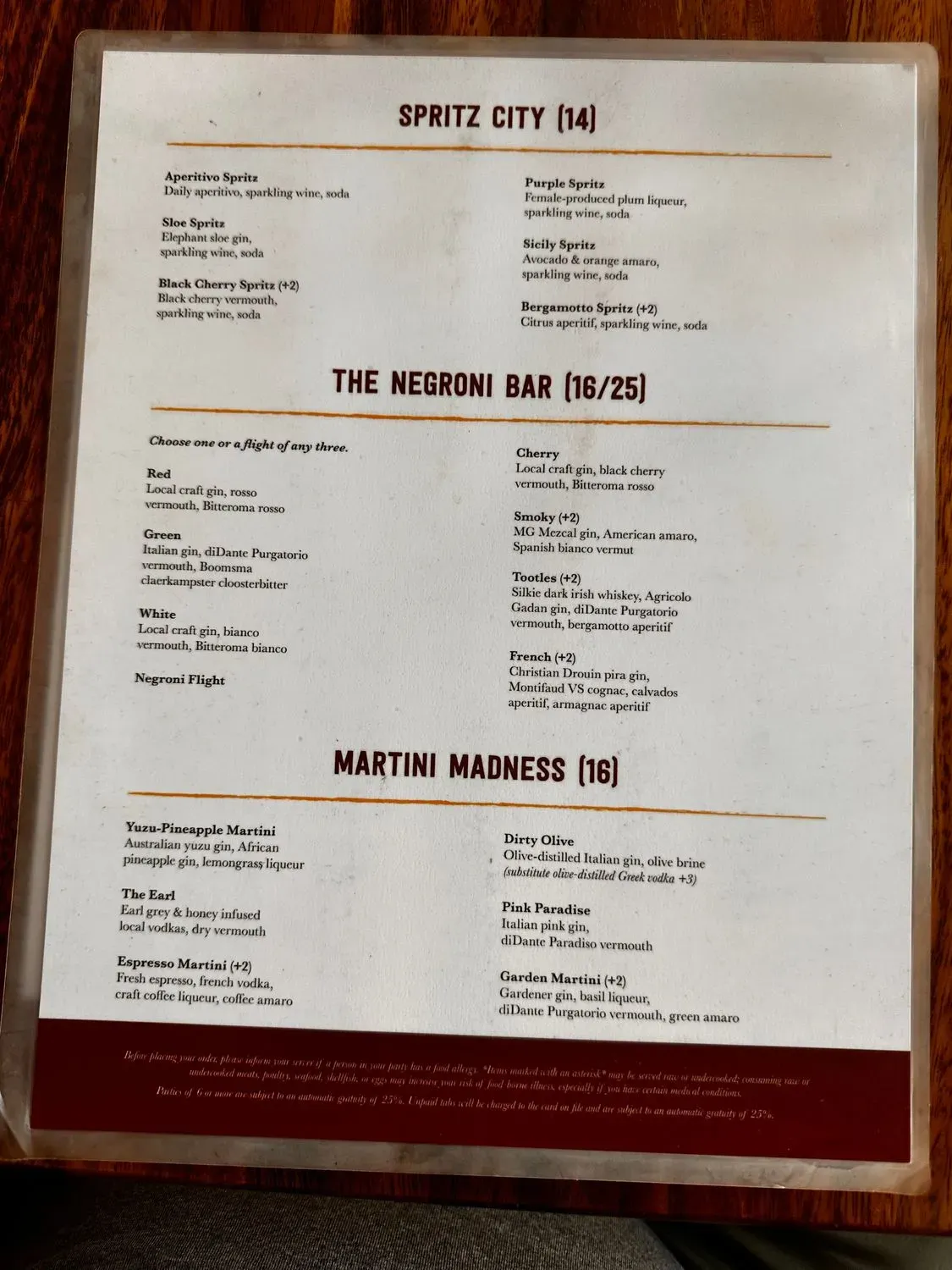 Menu 1