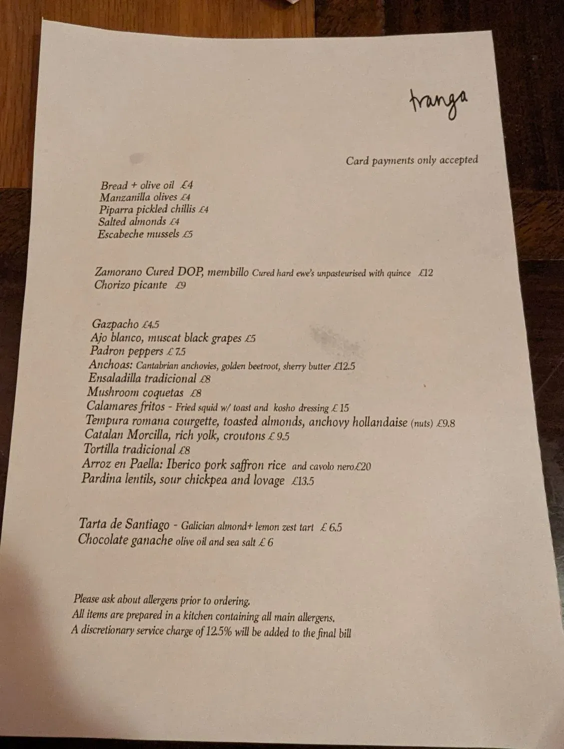 Menu 2