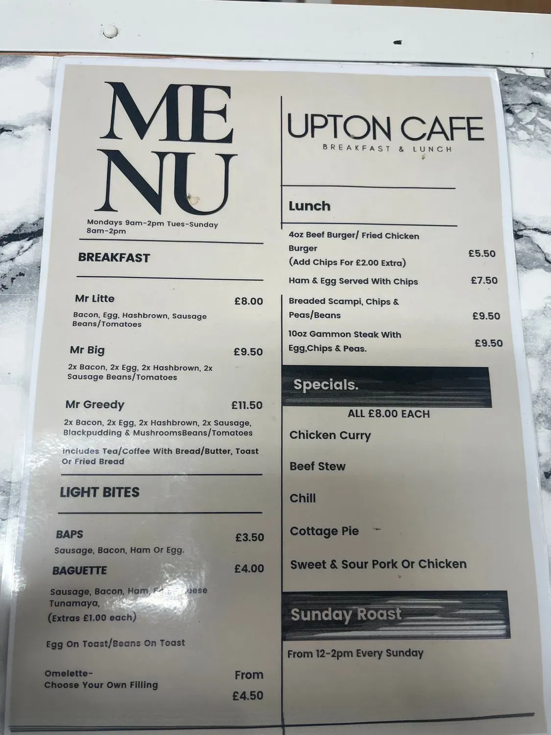 Menu 2