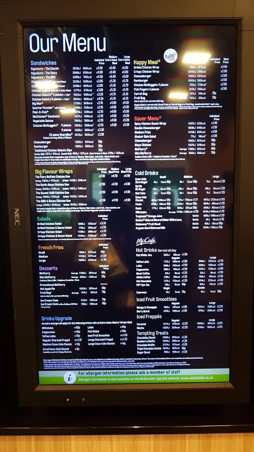 Menu 3