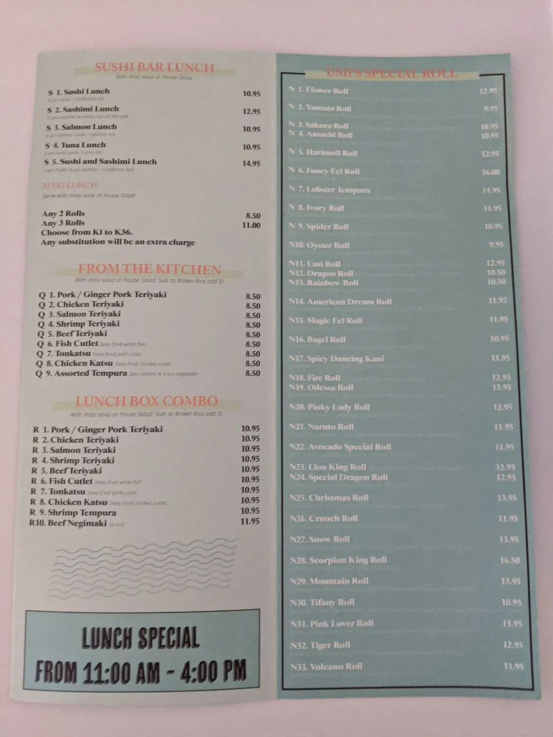 Menu 3