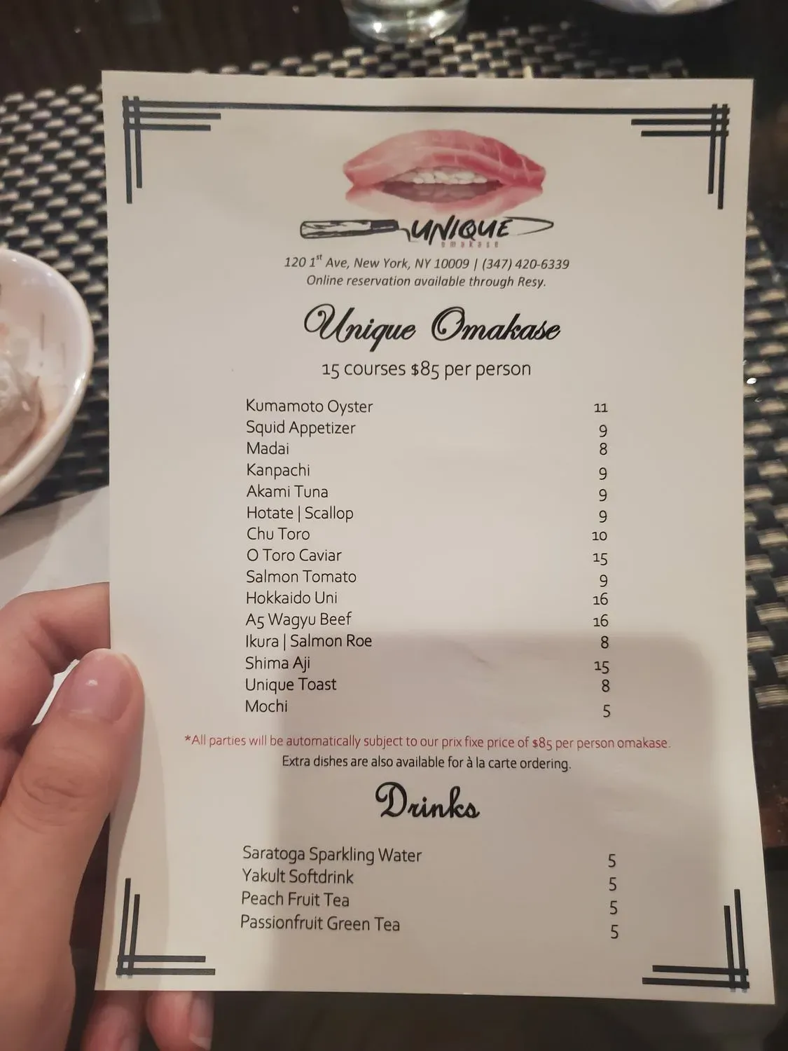 Menu 5